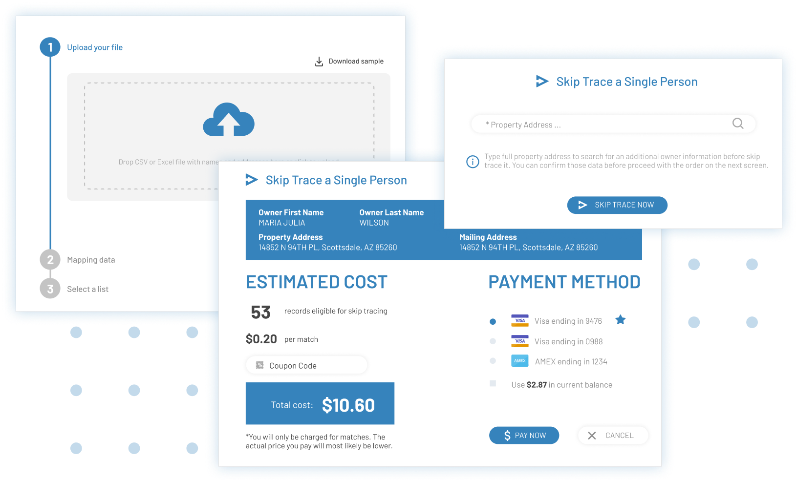 Real Estate Payment Method